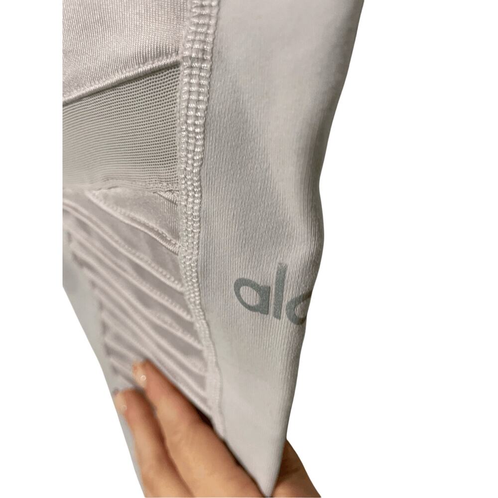Alo Yoga High Waist Moto Leggings in Muted Purple Dusk Size M Pilates Running - Picture 6 of 7